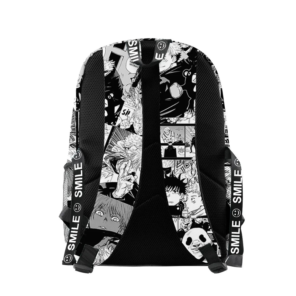 Sac à dos d'école Anime Satoru Gojo pour ordinateur portable, sac à dos pour garçons, filles, adolescents, sac d'école, sac de voyage, sac à bandoulière