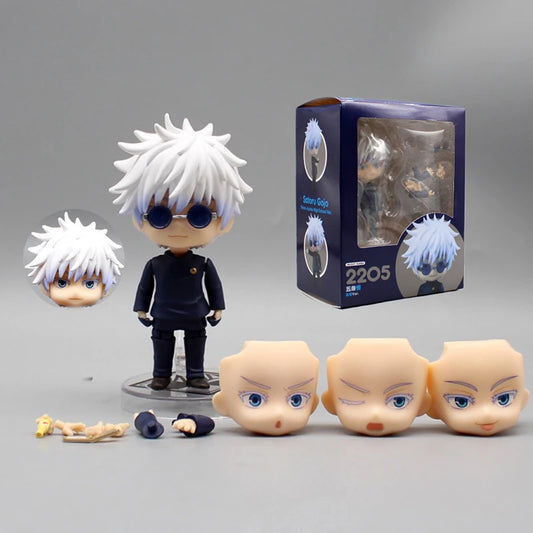 Gojo Jujutsu Kaisen Anime Figure #2205 Satoru Gojo Action Figure Q Version 10cm Model PVC Collectible Doll Birthday Gifts - Jujutsu Kaisen Merch - Free Shipping Buy Now