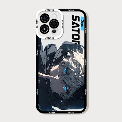 呪術廻戦 五条悟 コミックス ウルトラライト クリア 携帯ケース Samsung S25 S24 S23 S21 S20 Plus FE Note 20 カバー アニメファンダメンタル
