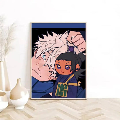 1PC Jujutsu Kaisen G-Gojo S-Satoru Poster  Self-adhesive Art Waterproof Paper Sticker Coffee House Bar Dorm Room Wall Decor