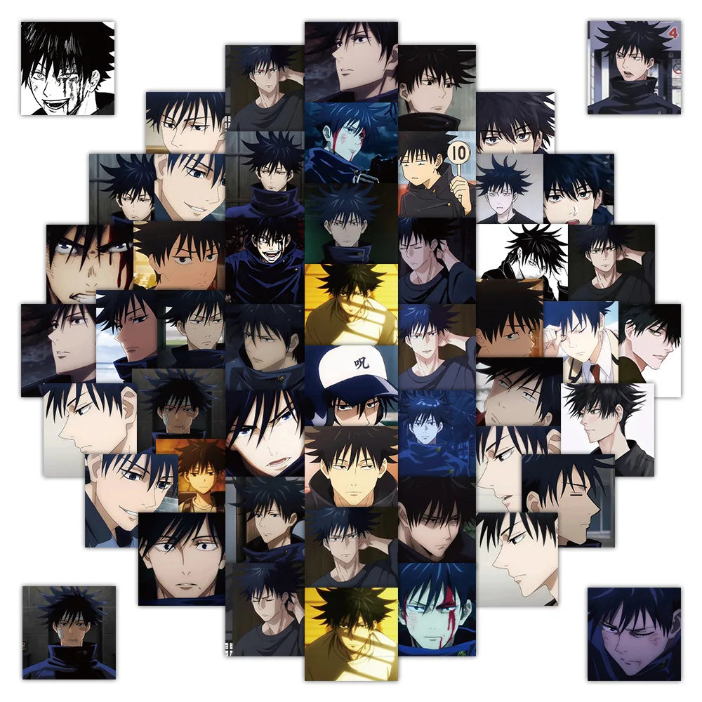 59pcs Jujutsu Kaisen  Fushiguro Megumi Graffiti Stickers Waterproof Decals Stickers For Laptop Thermos Diy Stickers Kids Gift
