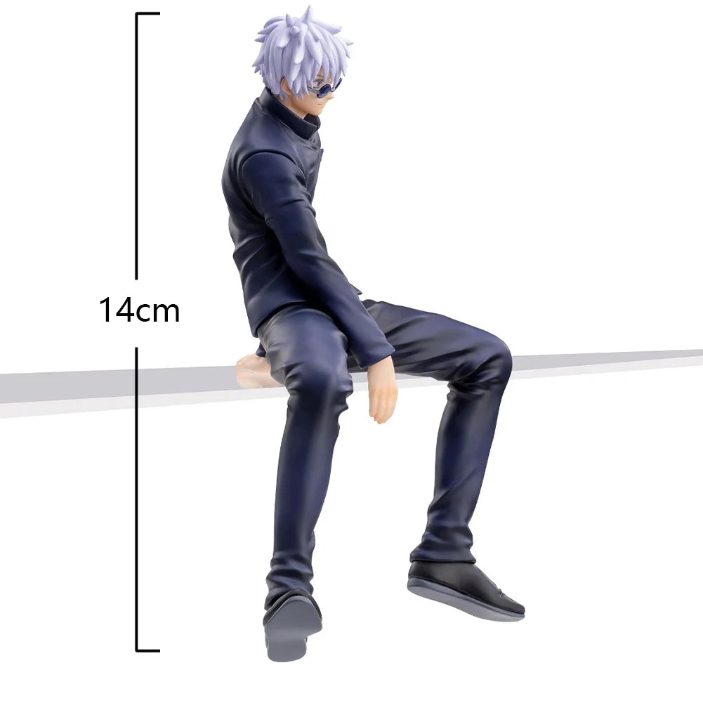 14cm JJK Anime Figure gojo Sitting Posture Action Figure Geto Suguru Figurine PVC Adult Collection Model Toys Decoration Gifts - Jujutsu Kaisen Merch - Free Shipping Buy Now