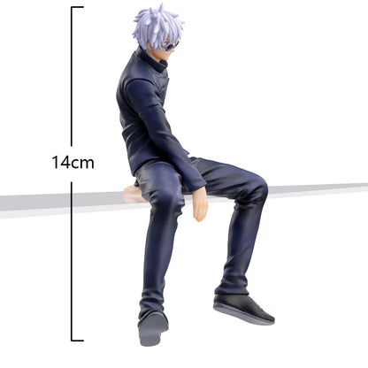 14cm JJK Anime Figure gojo Sitting Posture Action Figure Geto Suguru Figurine PVC Adult Collection Model Toys Decoration Gifts - Jujutsu Kaisen Merch - Free Shipping Buy Now