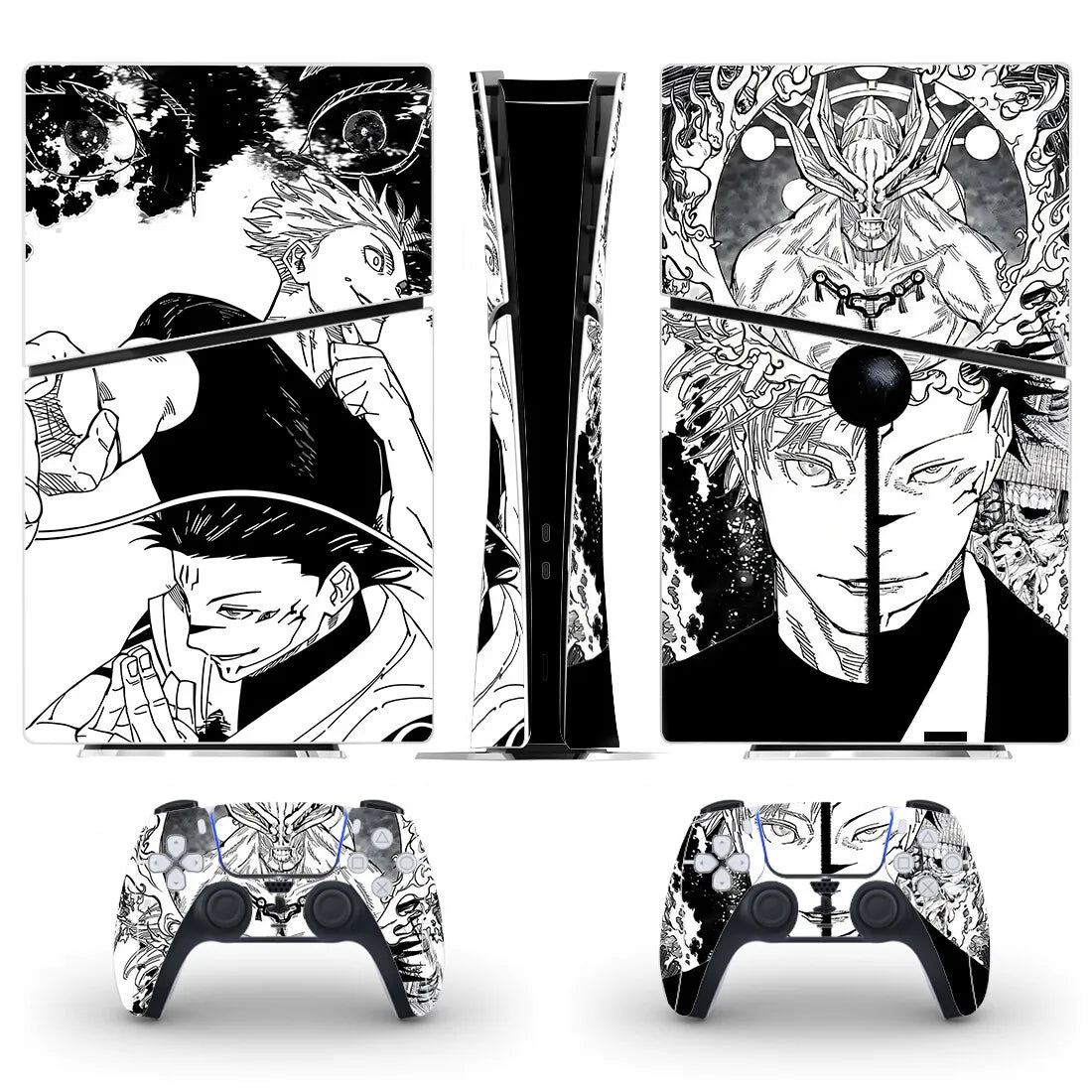 Anime Jujutsu Kaisen Gojo PS5 Slim Digital Skin Sticker Protector Decal Cover for Console Controller PS5 Slim Sticker Vinyl