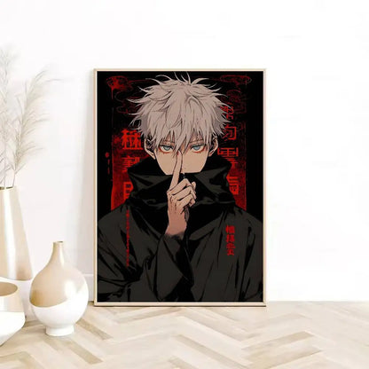 1PC Jujutsu Kaisen G-Gojo S-Satoru Poster  Self-adhesive Art Waterproof Paper Sticker Coffee House Bar Dorm Room Wall Decor