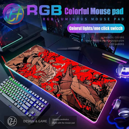 HD RGB Ryomen Sukuna 400x900mm Black Anime Jujutsu Kaisen Mouse Pad Gojo Satoru MousePad Computer Gaming PC Accessories Desk Mat