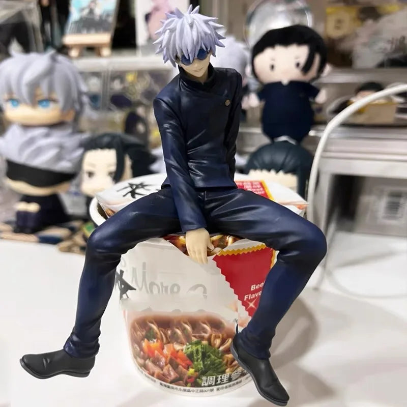 Satoru Gojo Statue Jujutsu Kaisen Figure Geto Suguru Sitting Posture Action Figures Prison Realm Anime Model Pvc Ornament Toys - Jujutsu Kaisen Merch - Free Shipping Buy Now