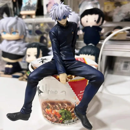 Satoru Gojo Statue Jujutsu Kaisen Figure Geto Suguru Sitting Posture Action Figures Prison Realm Anime Model Pvc Ornament Toys - Jujutsu Kaisen Merch - Free Shipping Buy Now