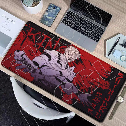 XXL J-Jujutsu Kaisen Gojo Satoru Mouse Pad Carpet Cartoon Anime Gaming Mousepad Non-Slip Rubber Desk Mat Computer Laptop Office