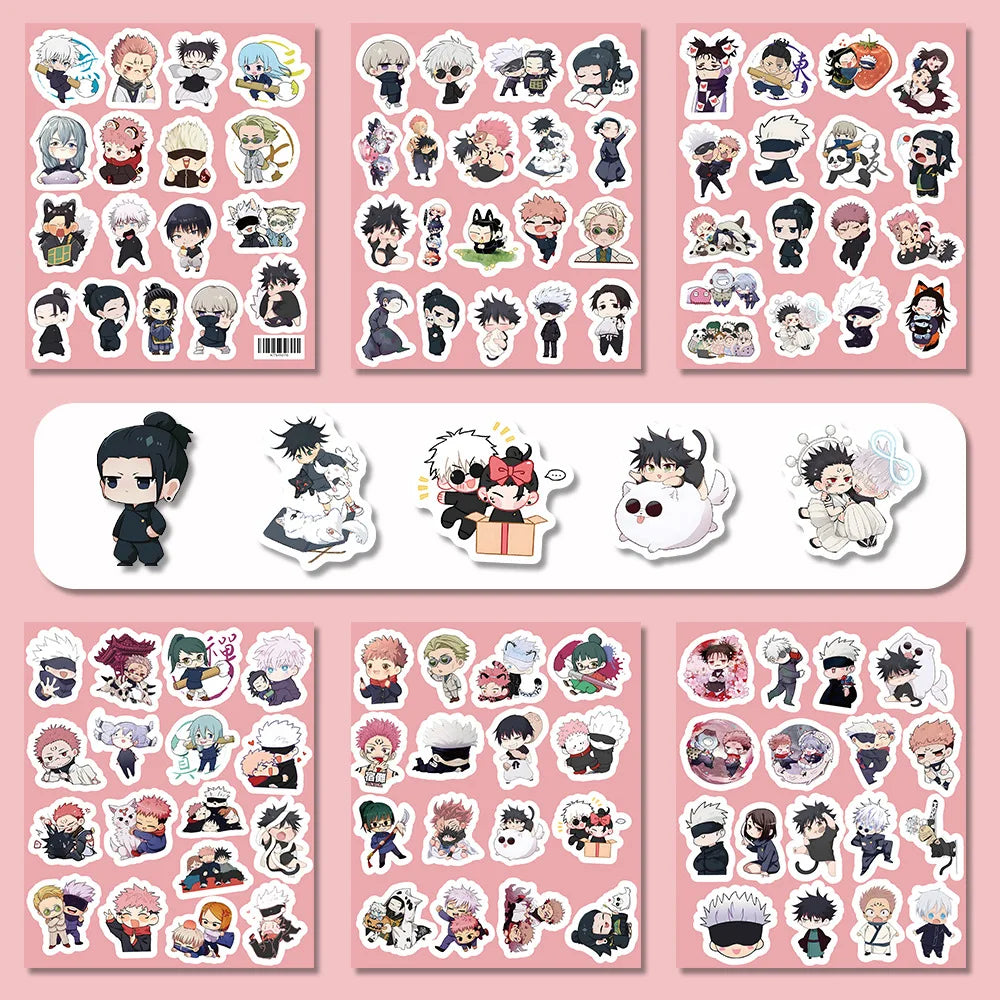 103pcs Various Jujutsu Kaisen Graffiti Stickers Waterproof Diy Decals For Phone Laptop Ipad Water Cup Helmet  Thermos Decor