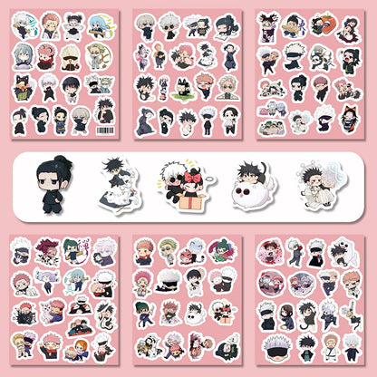 103pcs Various Jujutsu Kaisen Graffiti Stickers Waterproof Diy Decals For Phone Laptop Ipad Water Cup Helmet  Thermos Decor