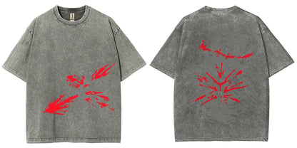 Vintage Jujutsu Kaisen CHOSO T-shirt Women's and Men's Anime Washed Cotton T Shirt Summer Harajuku Street Men Tops Clothing - Jujutsu Kaisen Merch - Free Shipping Buy Now