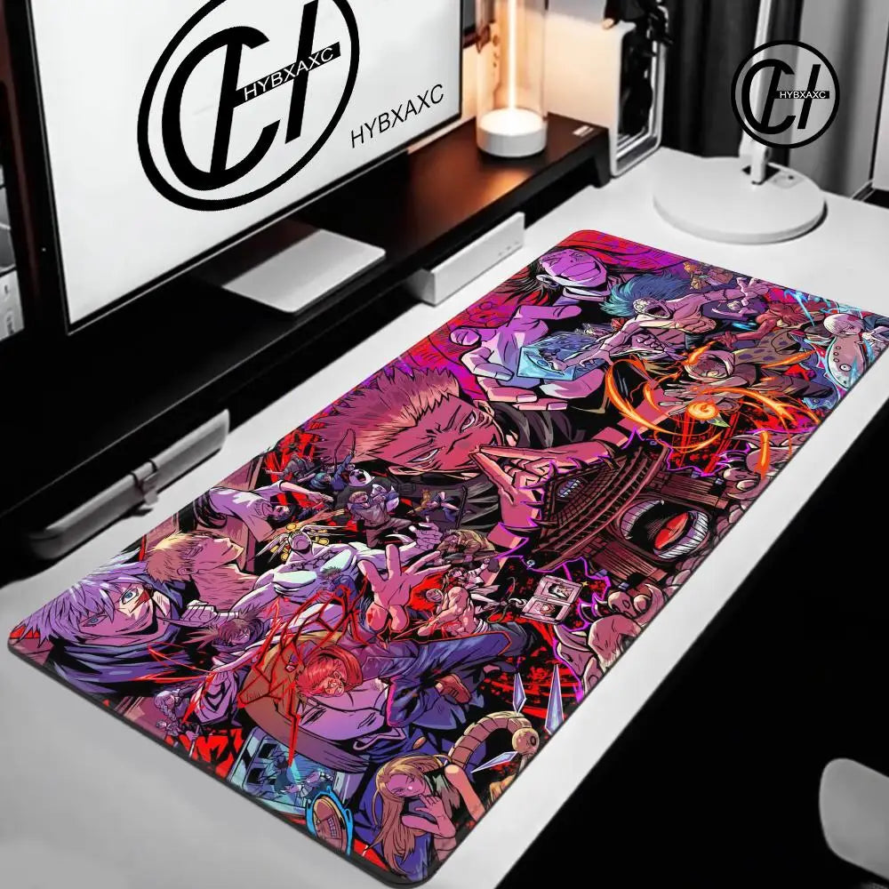 Jujutsu Kaisen Satoru Gojo Mousepad HD Printing Computer Gamers Locking Edge Non-slip Mouse Pad XXL 90x40cm Keyboard PC Deskmat