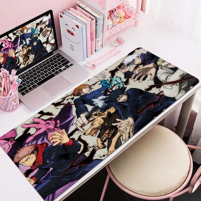 Jujutsu Kaisen Satoru Gojo Mouse Pad 90x40CM Non-slip Gaming Mousepad Gamer E-Sports Mouse Mat Mechanical Keyboard XXL Desk Mat