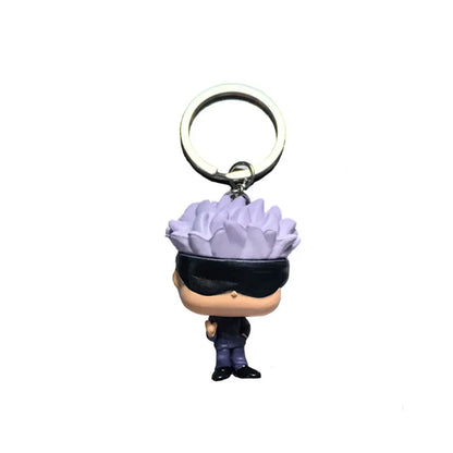 Pocket Keychain Jujutsu Kaisen Megumi Yuji Itadori Nobara Kugisaki Satoru Action Figure Collection Toys for Gifts