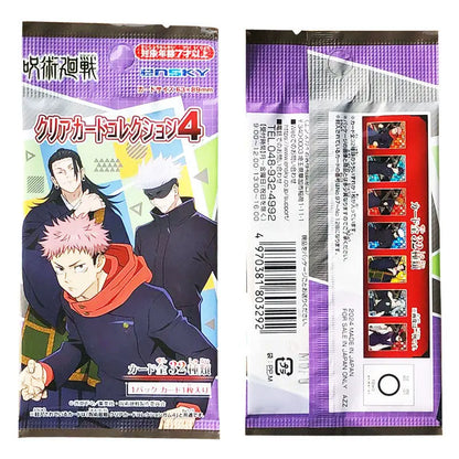 Ensky Original Jujutsu Kaisen Anime Merchandise Pvc Transparent Collector Card Blind Bag Vol 4 Collectible Trading Cards