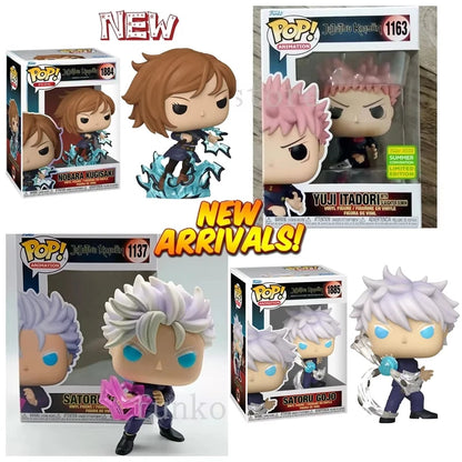 2026 Funko Pop Jujutsu Kaisen Yuji Itadori #1163 #1885 Satoru Gojo #1137 Nobara Kugisaki 1884 Vinyl Action Figure Model Toy Gift