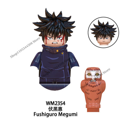Jujutsu Kaisen MINI Puzzle Brick toys Makora Gojo Satoru Rogo Ryomen Sukuna Kugisaki Nobara Building Blocks Collection Gift