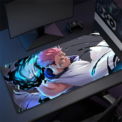 Jujutsu Kaisen Mouse Pad Anime Carpet PC Gamer Computer Black White Keyboard Gaming Accessories Desk Mat Gojo Satoru XL Mousepad