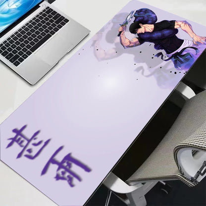 Toji Fushiguro Mouse Pad J-Jujutsu K-Kaisen Sky Blue Manga Style HD 90x40 Print Large Desk Mat Non-Slip Laptop PC Keyboard Pad