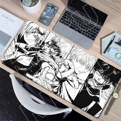 XXL J-Jujutsu Kaisen Gojo Satoru Mouse Pad Carpet Cartoon Anime Gaming Mousepad Non-Slip Rubber Desk Mat Computer Laptop Office