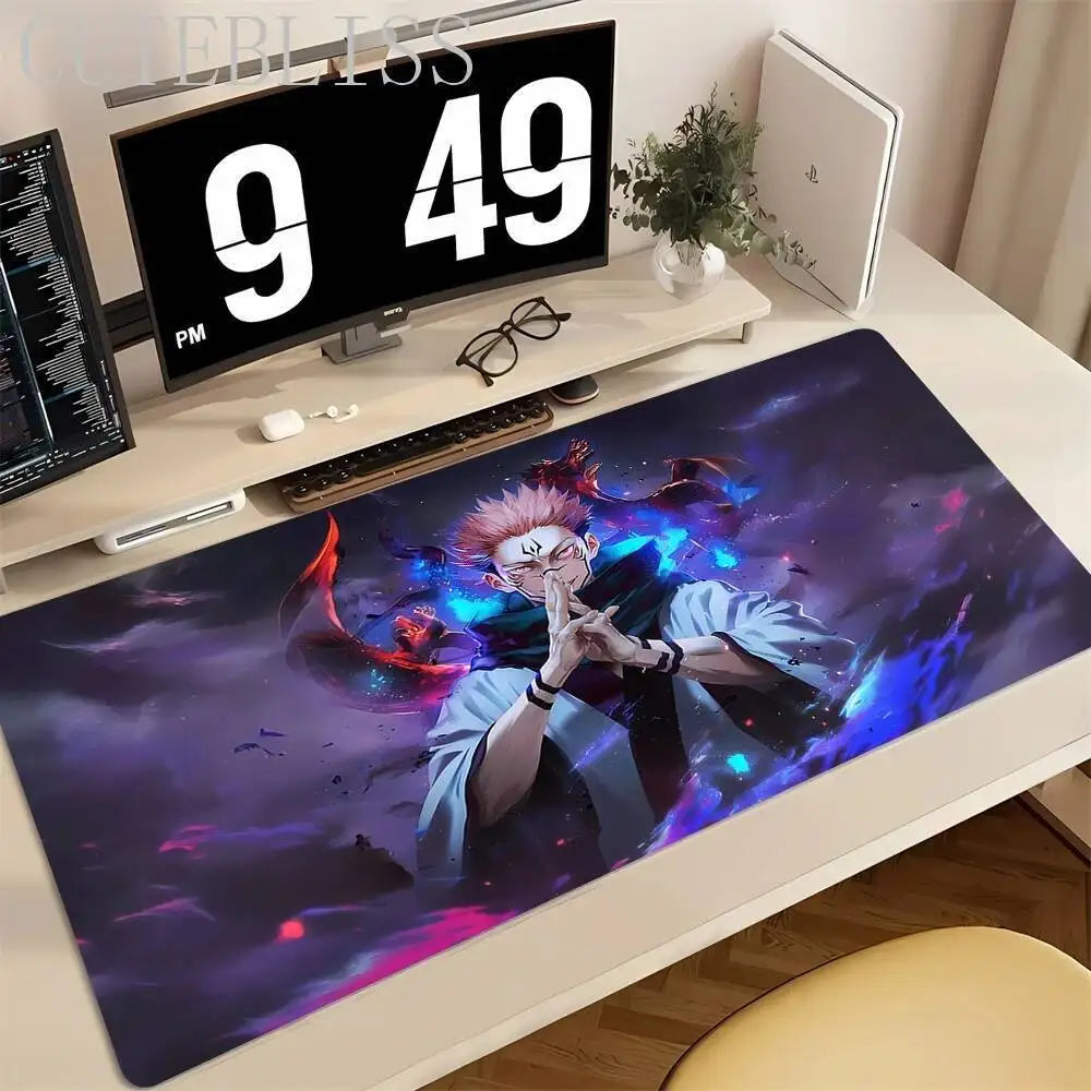 Hot Anime Jujutsu Kaisen Large Mouse Pad Ryomen Sukuna MousePads Computer Gaming Peripheral Accessories Desk Mat XXL 40x90CM