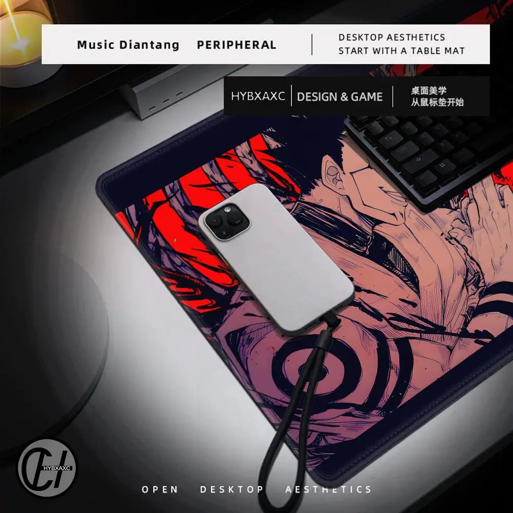 Jujutsu Kaisen Satoru Gojo Mousepad HD Printing Computer Gamers Locking Edge Non-slip Mouse Pad XXL 90x40cm Keyboard PC Deskmat