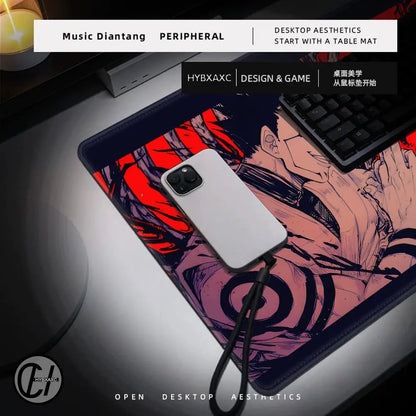Jujutsu Kaisen Satoru Gojo Mousepad HD Printing Computer Gamers Locking Edge Non-slip Mouse Pad XXL 90x40cm Keyboard PC Deskmat