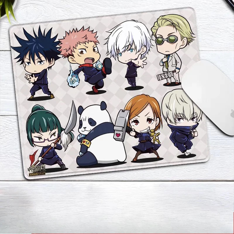 Premium Anime Jujutsu Kaisen Gojo Satoru Leather Mouse Pad Ryomen Sukuna Fushiguro Megumi E-sports Table Mat Small Keyboard Pad
