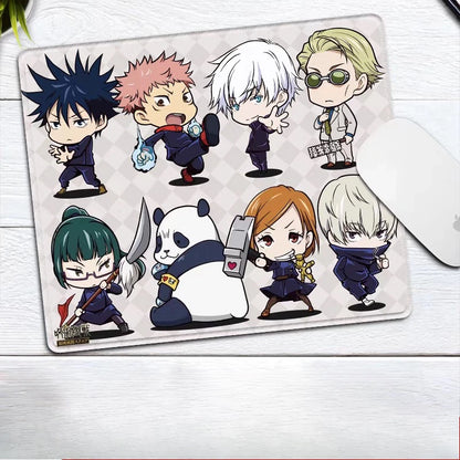 Premium Anime Jujutsu Kaisen Gojo Satoru Leather Mouse Pad Ryomen Sukuna Fushiguro Megumi E-sports Table Mat Small Keyboard Pad