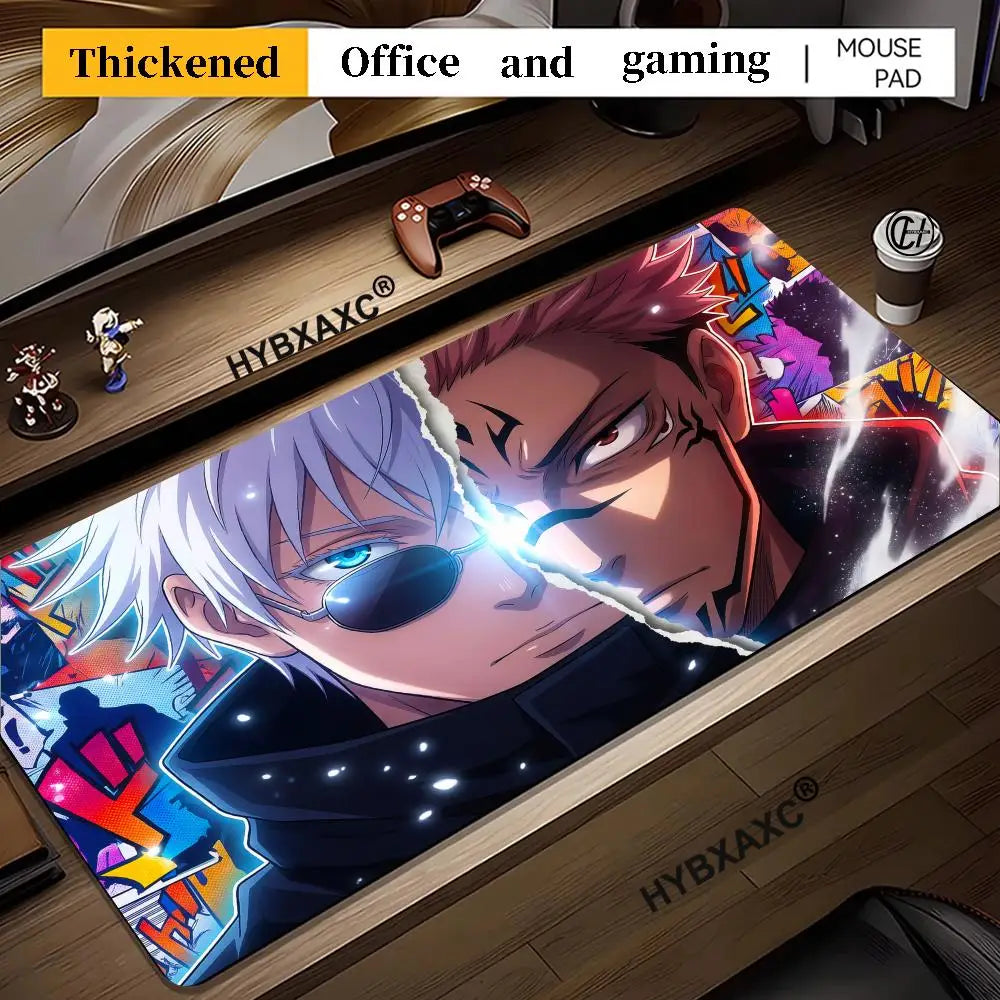 Hot-selling HD J-Jujutsu Kaisen Mouse Pad Professional Gaming Mouse Pad Waterproof Non-Skid Keyboard Mat Big Size Desk Pad