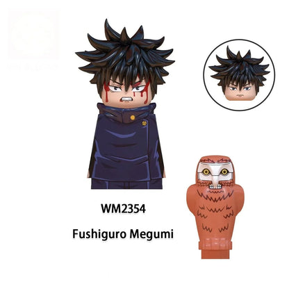 Jujutsu Kaisen Anime Cartoon Gojo Satoru Itadori Yuj Fushiguro Megumi Okkostu Yuta Building Blocks Mini Action Figures Kids Toy - Jujutsu Kaisen Merch - Free Shipping Buy Now