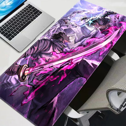 HD Anime Purple Mouse Pads Yuta Okkotsu Gaming Keyboard Rug Laptop Mousepad PC J-Jujutsu Kaisen Gamer Cabinet Extended Desk Mat
