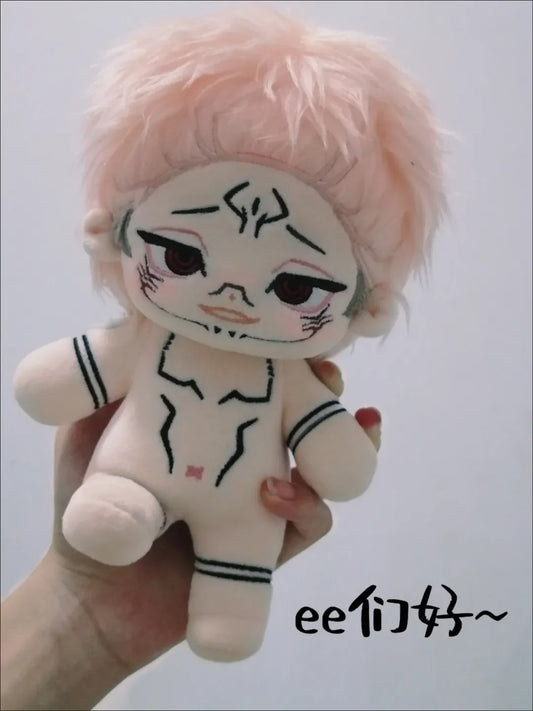 20cm Game Jujutsu Kaisen Ryomen Sukuna Doll Cosplay Cartoon Soft Body Change Clothes Pillow Xmas Gift - Jujutsu Kaisen Merch - Free Shipping Buy Now