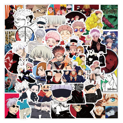 51-73pcs Set Jujutsu Kaisen Anime Itadori Yuji Gojo Satoru Geto Suguru Figures Cute Cartoon Diy Stickers Fans Peripheral Gift