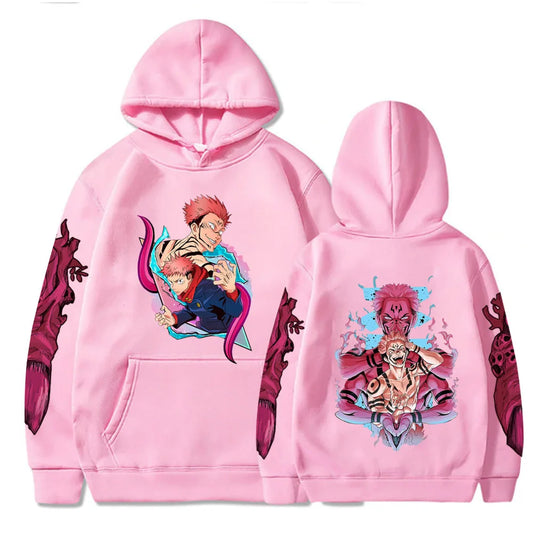 Autumn and winter comfortable and soft hot blood adventure anime Jujutsu Kaisen print men's casual fashion street hoodie - Jujutsu Kaisen Merch - Free Shipping Buy Now