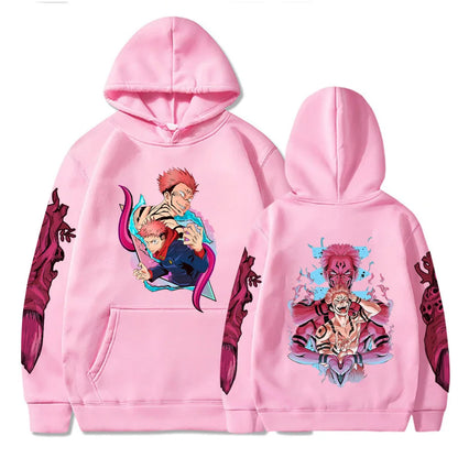 Jujutsu Kaisen print men's casual fashion street hoodie Autumn and winter comfortable and soft hot blood adventure anime - Jujutsu Kaisen Merch - Free Shipping Buy Now