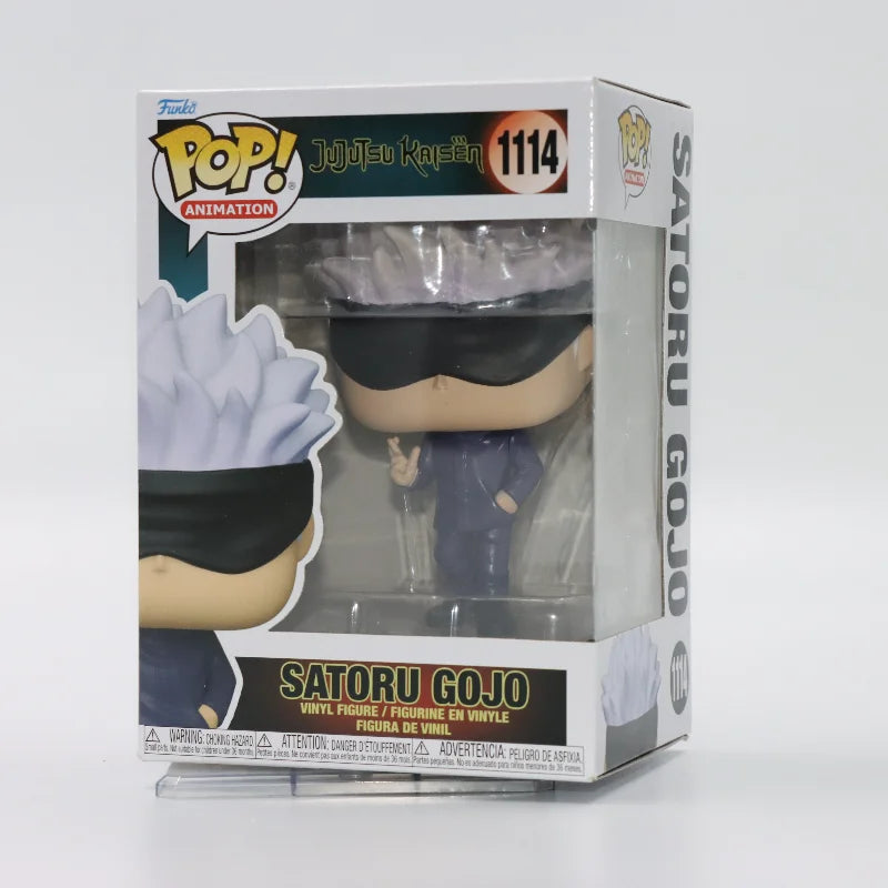 Funko Pop Original Jujutsu Kaisen Gojo Satoru Action Figure Toy Anime Figureine Statue Doll Vinyl Figure Toy Model Gift for Kids