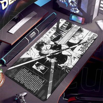 HD XXL Ryomen Sukuna 400x900mm Black Anime Jujutsu Kaisen Mouse Pad Gojo Satoru MousePad Computer Gaming PC Accessories Desk Mat