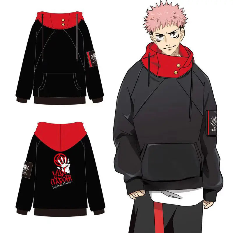 Anime Gojo Satoru Itadori Yuji Cosplay Costume Sweatshirt Adult Unisex Pullover Coat Casual Hoodie Jacket Pants Suit - Jujutsu Kaisen Merch - Free Shipping Buy Now
