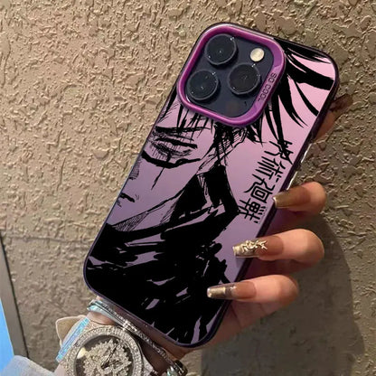 Coque antichoc Anime pour iPhone 16e, 16, 14, 15, 13, 11 Pro Max, Jujutsu Kaisen Choso ART, 15 Plus, 12 Mini, 16e 