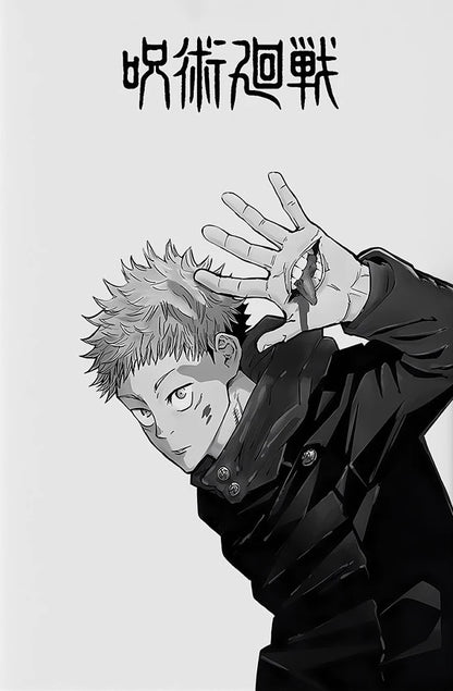 Modern Famous Bilibili Black and White Anime J-Jujutsu K-Kaisen Poster Canvas Paint Print Art Picture Home Room Wall Decor Gift