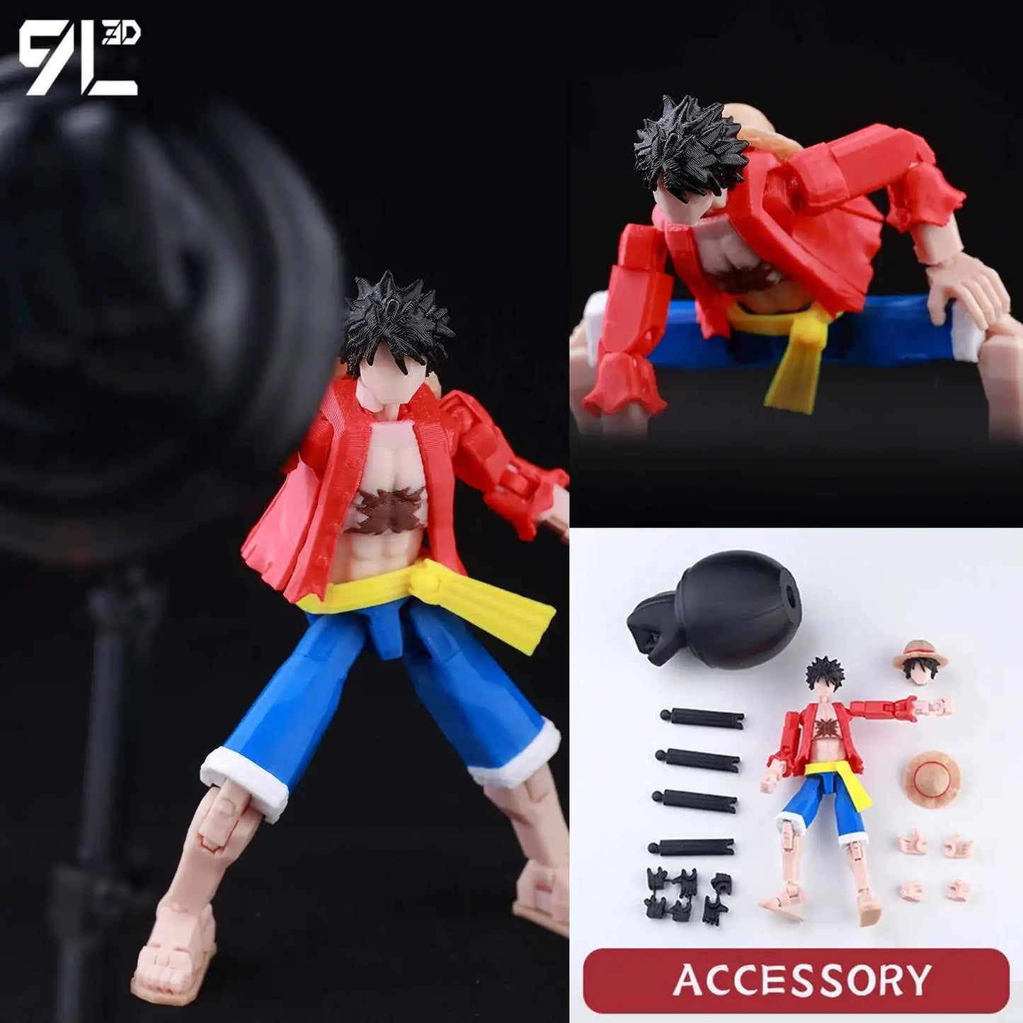 9L3D Printed Anime Naruto Jujutsu Kaisen One Piece Characters Lucky13 Dummy Action Figures Multi-Jointed T13 Mannequin Toys - Jujutsu Kaisen Merch - Free Shipping Buy Now