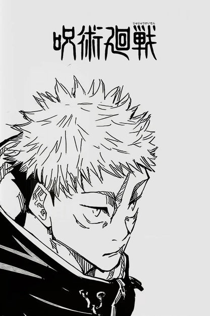 Modern Famous Bilibili Black and White Anime J-Jujutsu K-Kaisen Poster Canvas Paint Print Art Picture Home Room Wall Decor Gift