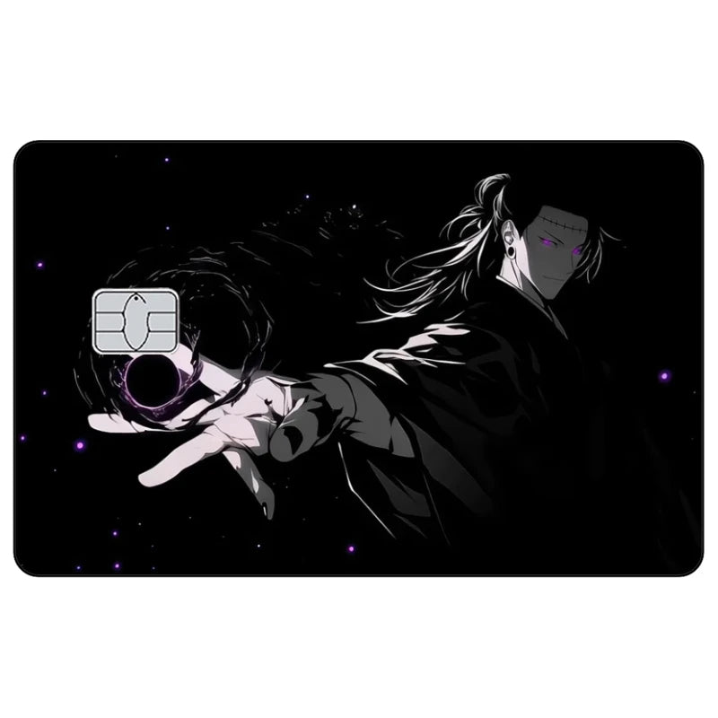 Jujutsu Kaisen Credit Card Skin Sticker Gojo Satoru Stickers for VISA JCB Mastercard and Other IC Bank Card Decoration Protect