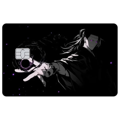 Jujutsu Kaisen Credit Card Skin Sticker Gojo Satoru Stickers for VISA JCB Mastercard and Other IC Bank Card Decoration Protect
