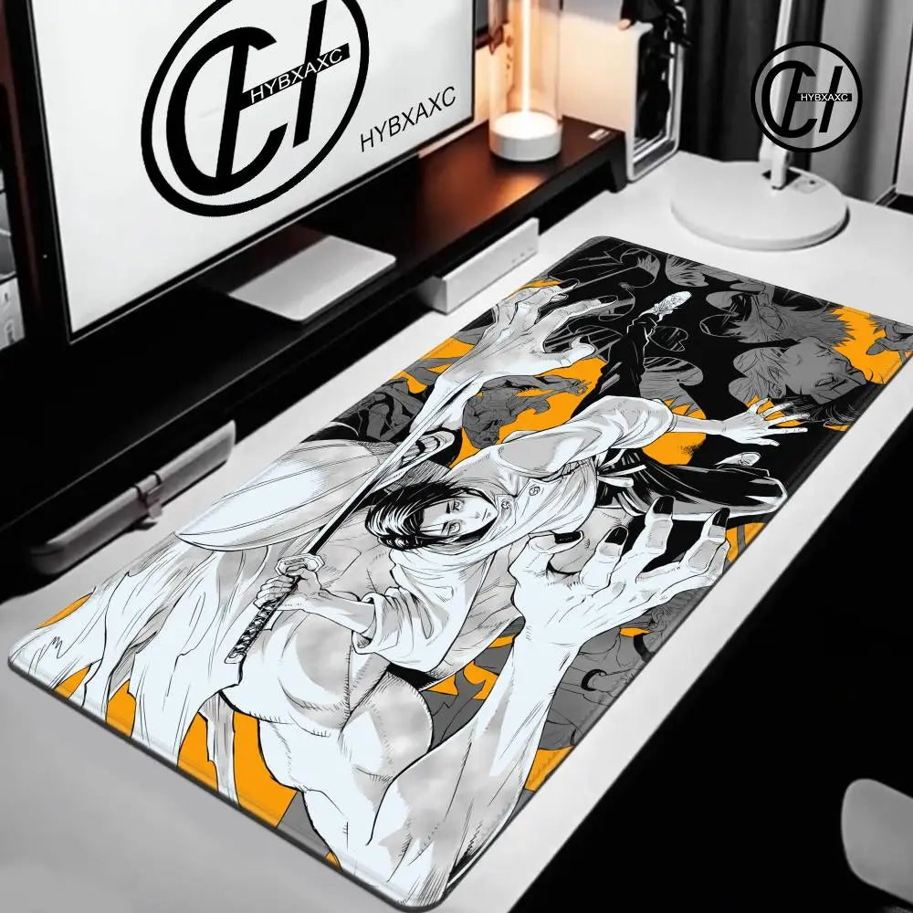 Anime Purple Mouse Pad HD XXL Yuta Okkotsu Gaming Keyboard Rug Laptop Jujutsu Kaisen Mousepad PC Gamer Cabinet Extended Desk Mat