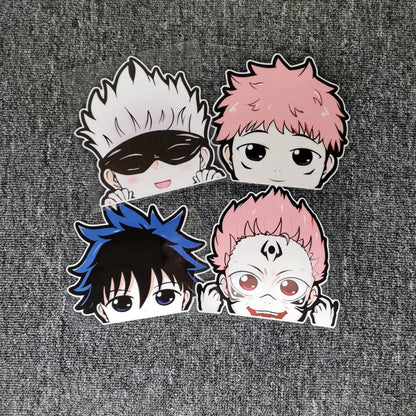 Car Stickers Jujutsu Kaisen Satoru Gojo Anime Cartoon Reflective Decoration For Windshield Bumper Trunk Motorcycles Laptop C40
