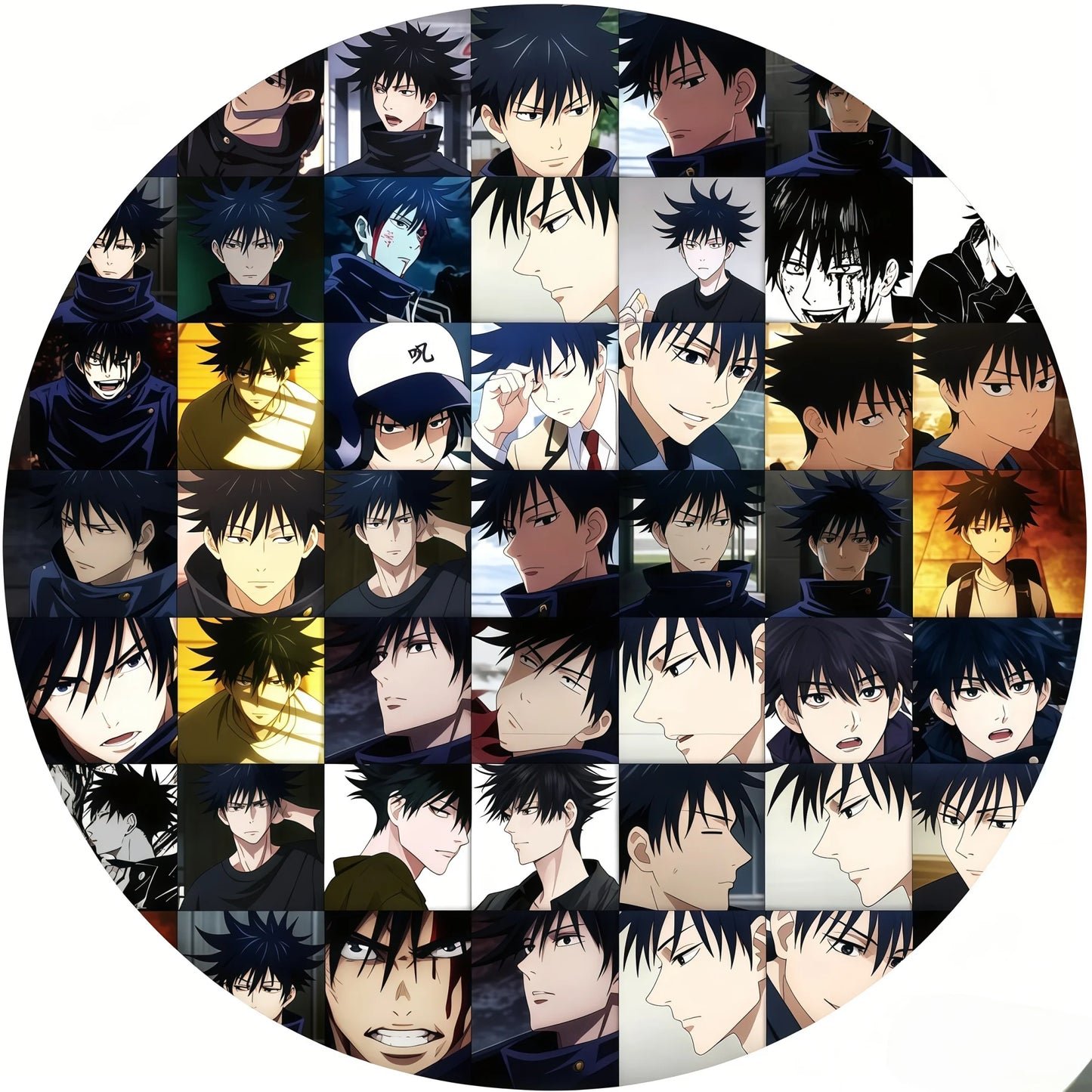59pcs Jujutsu Kaisen Megumi Fushiguro Stickers, Suitable for Laptops, Phone Cases, Planners, DIY, Anime Doodle Stickers