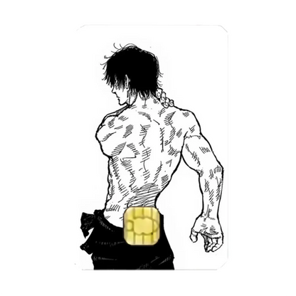 Toji Jujutsu Kaisen Fushiguro Stickers Cartoon Credit Visa Debit Bank Charge Card Bus Metro Waterproof Sticker Decal Decoration